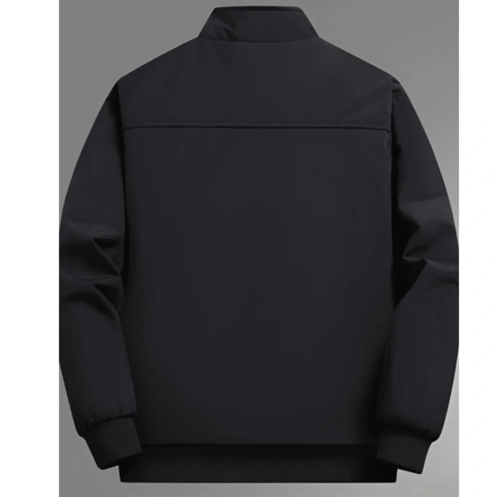 Classic Men’s Quilted Lined Pockets Zip up Jacket - Picture 3 of 6
